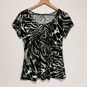 Fresh Of La Short Sleeve Blouse   Sz L